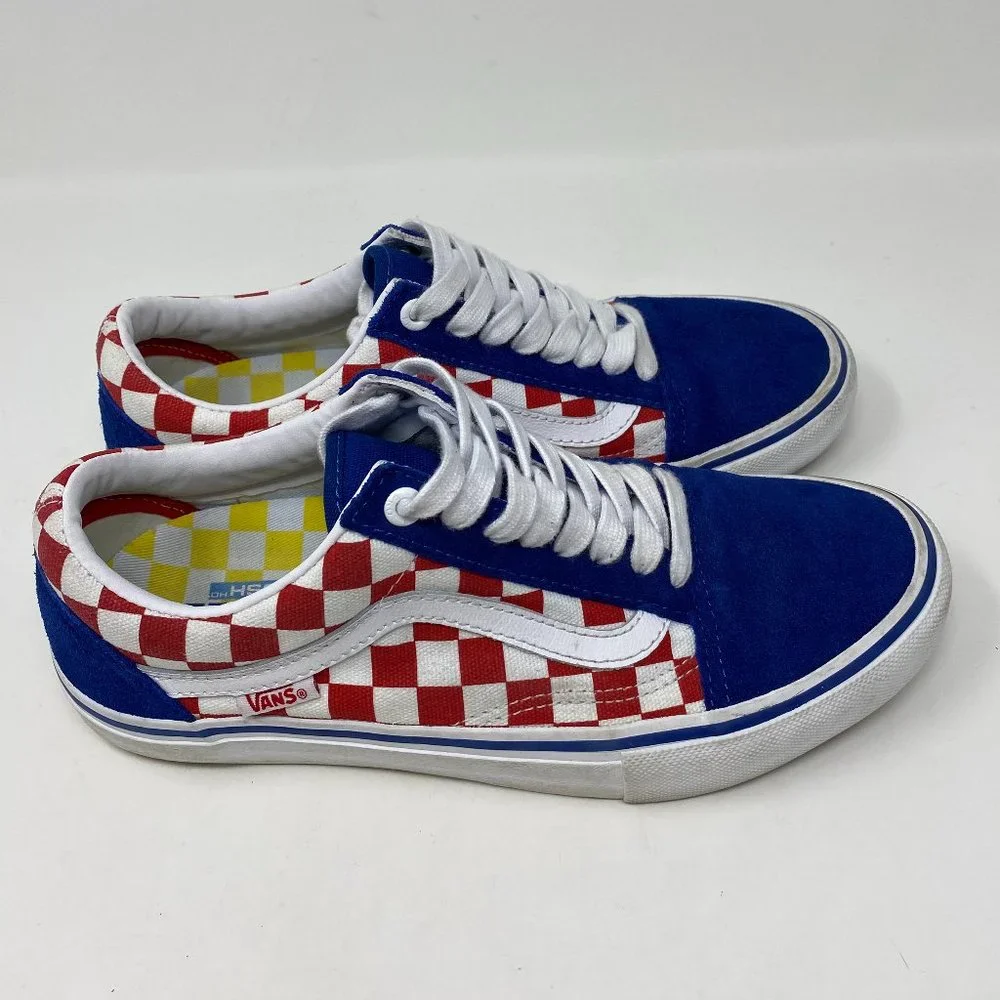 VAN's Checkerboard Suede Classic Shoes Lace up Sneakers Size 6.5